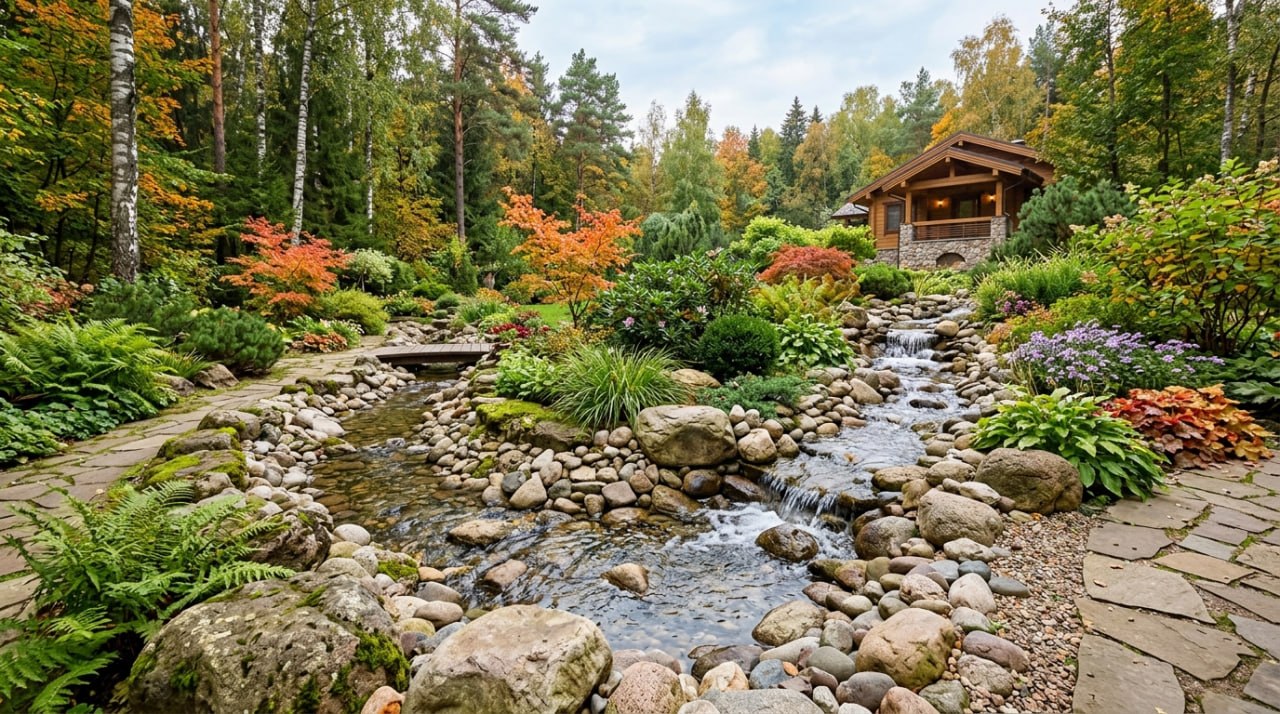 Баковка, Файфман -- искусственный ручей из камня
