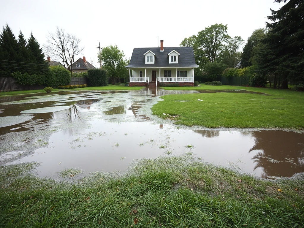 Лужи на участке